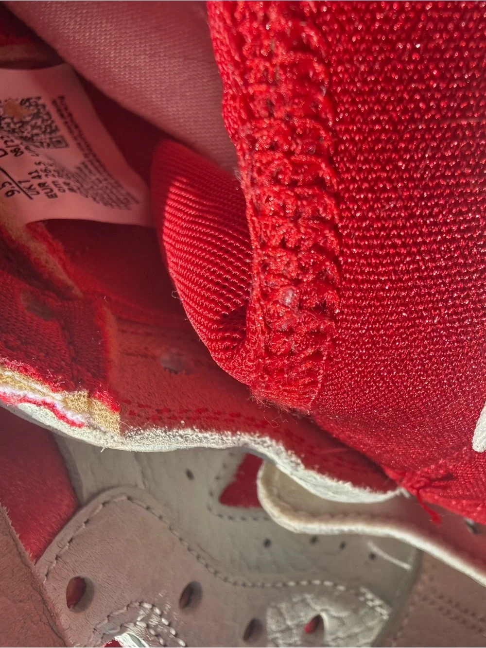 Nike High-Top Sneakers in Red and White